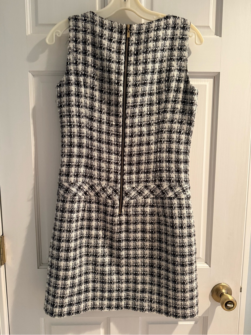 Vintage 60’s Style Plaid Tweed Dress with Pockets Size 4 - Picture 3 of 5